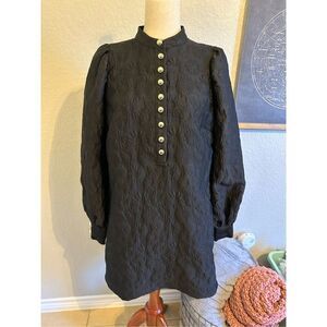 NWT & Other Stories Stockholm Atelier Long Sleeve Floral Textured Dress Size 10